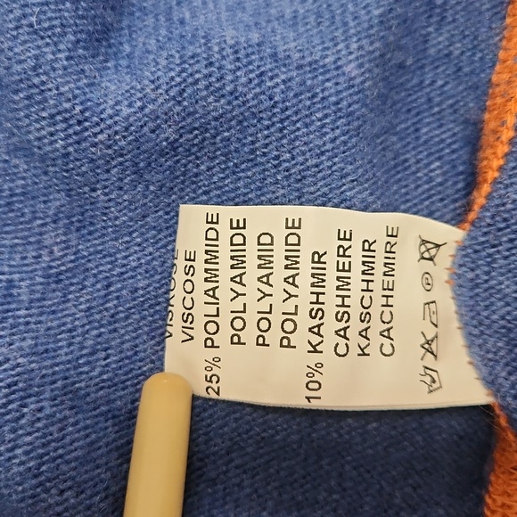 Codice Cashmere Wool Blend 1/4 Zip Pullover Italy Designer Sweater Sz XL (54) - Picture 7 of 15